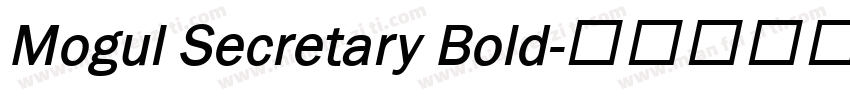 Mogul Secretary Bold字体转换